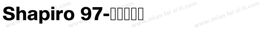 Shapiro 97字体转换